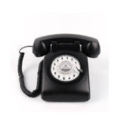 Vintage Rotary Telephone Style Audio Guest Book (Black)