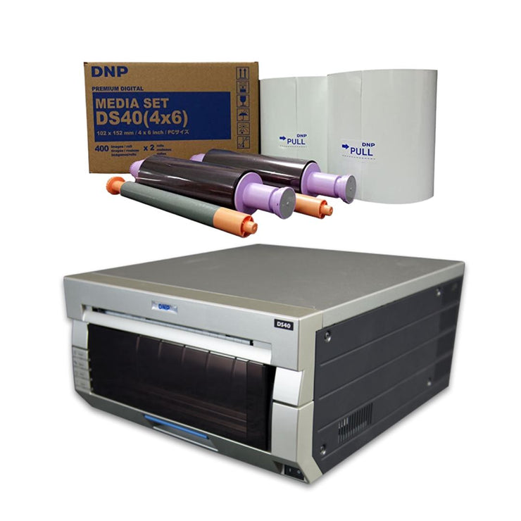 DNP DS40 Dye Sub Pro Color Photo Printer, Refurbished with 4x6" Print Pack (800 Prints)