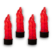 SET OF 4 LED SILK FIRE FLAME MACHINES