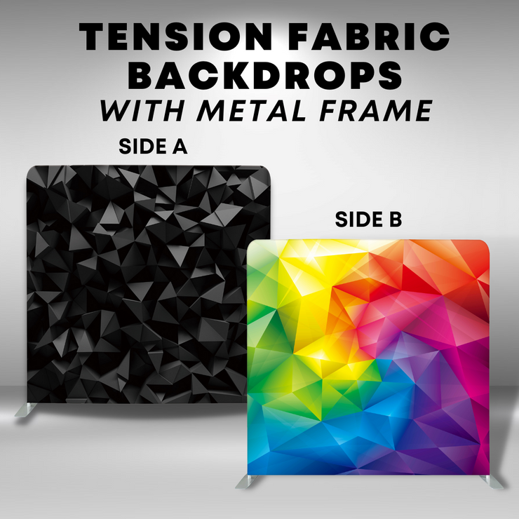PRISM SET DOUBLE SIDED TENSION FABRIC PHOTO BOOTH BACKDROP